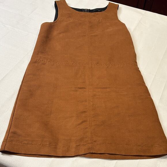 Sanctuary Women's Faux Brown Suede Shift Dress Size XS - Picture 2 of 10